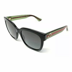 Gucci Women's Black Green Red Sunglasses!